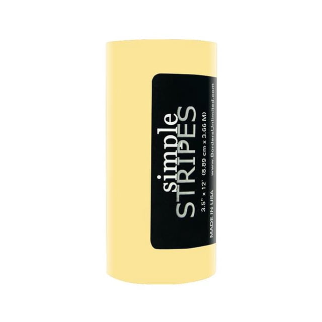 Borders Unlimited 3.5 Po x 12 Pi Rayures Simples, Limonade Jaune