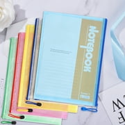 WWW A5 Plastic Zip Wallets Folder, 10PCS Mesh Zipper Pouch Document Wallet, A5 Zipper File Folders, Zip Lock Bags for School Office Household Travel Supplies