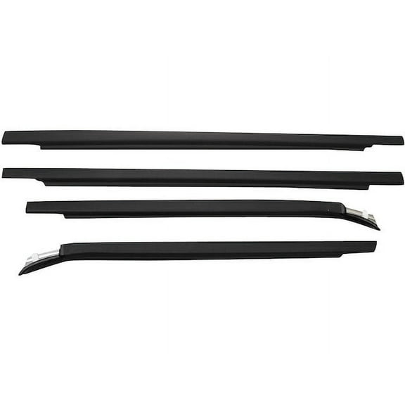 Door Window Belt Weatherstrip 4 Piece - Compatible with 2000 - 2006 Toyota Tundra Extended Cab Pickup 2001 2002 2003 2004 2005