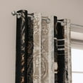 thumbnail image 2 of Blackout Curtains 2 Panels Set Black and Beige Black Out Curtain Shabby Chic Cream Tan Thermal Insulated Window Treatments Decor for Living Room Bedroom Darkening Curtain-52"W x 84"L (Pack of 2), 2 of 7