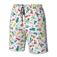 thumbnail image 4 of Logiee Transport1 Print Mens Swim Trunks Quick Dry Board Shorts,Breathable Hawaii Beach Shorts Swimwear Bathing Suits-, 4 of 6