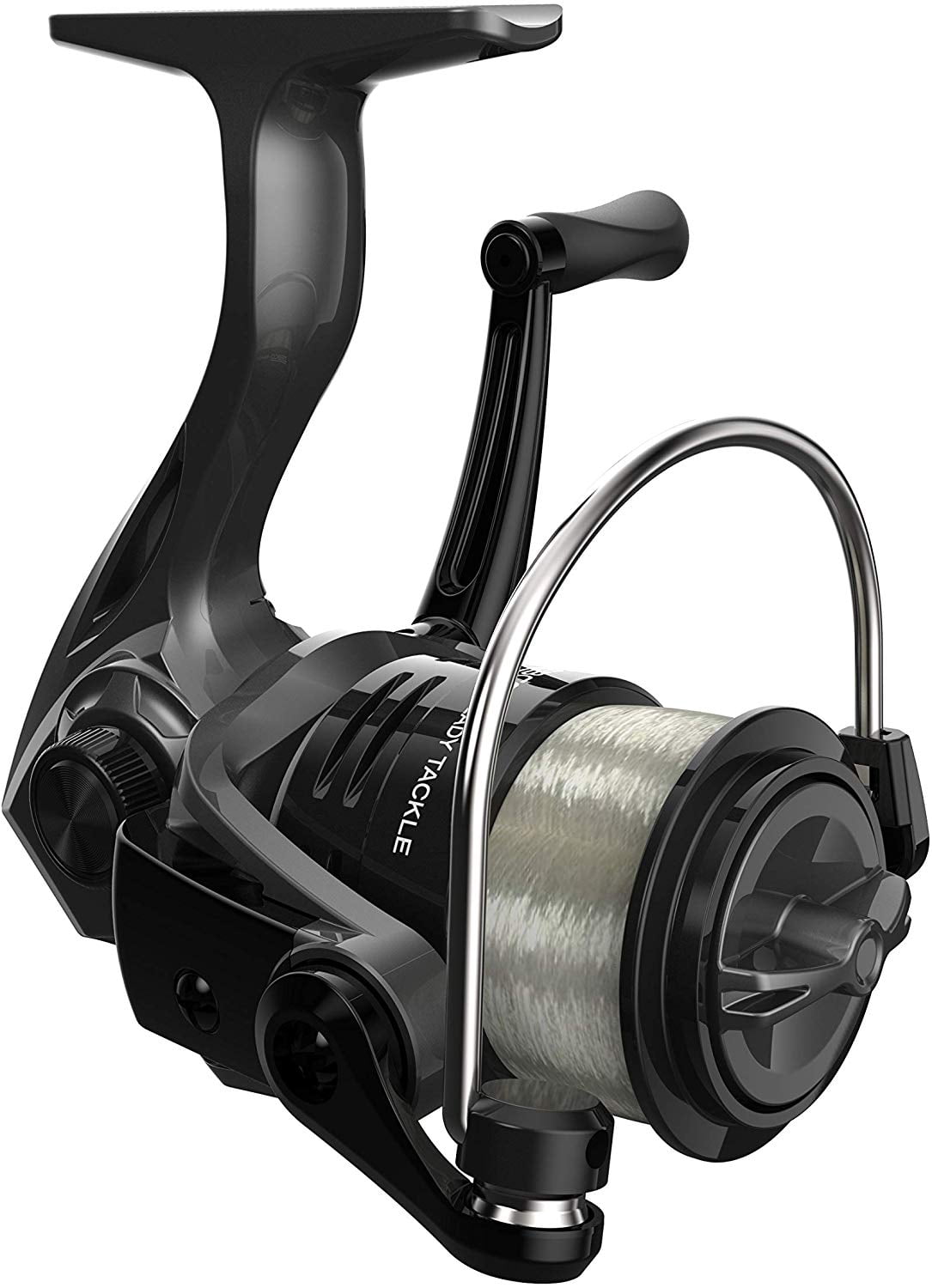 Zebco Ready Tackle Spinning Reel and Fishing Rod Combo, 5-Foot 6-Inch Fishing Pole, 30-Piece Tackle Kit, Black