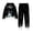 #01 Black, variant on Krdevn Kids Christmas Hoodie and Pants Set 2 Piece Long Sleeve Hooded Sweatshirt with Jogger Pants Toddler Boys Girls Holiday Casual Outfit Clothing