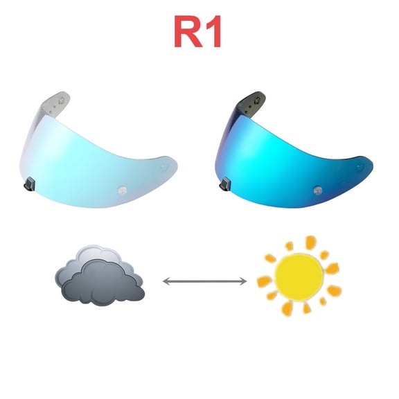 R1 Photochromic helmet visor for Scorpion Exo R1 Air,T520,ST1400 shield sunshield Photochromic