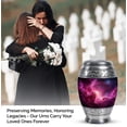 thumbnail image 4 of JAGASY Pink Small Urn for Boy - Pink Galaxy Stars Decorative Urns for Ashes - Mini Keepsake Urn for Ashes for Women - Little Cremation Urns for Girl - (3 Inch), 4 of 7