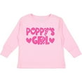 thumbnail image 3 of Inktastic Poppy's Girl Pink with Hearts Girls Long Sleeve Toddler T-Shirt, 3 of 5