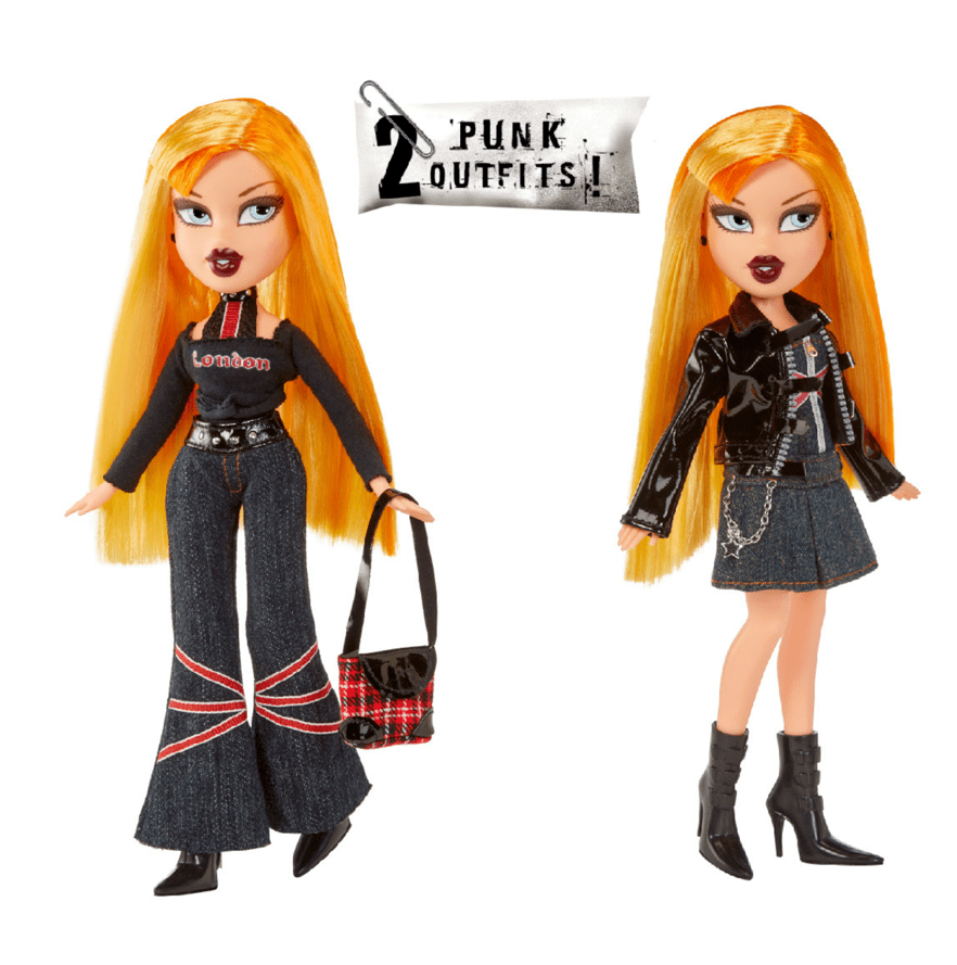 Bratz, Pretty 'N' Punk Cloe Doll, 2 Outfits, Suitcase - Walmart.com