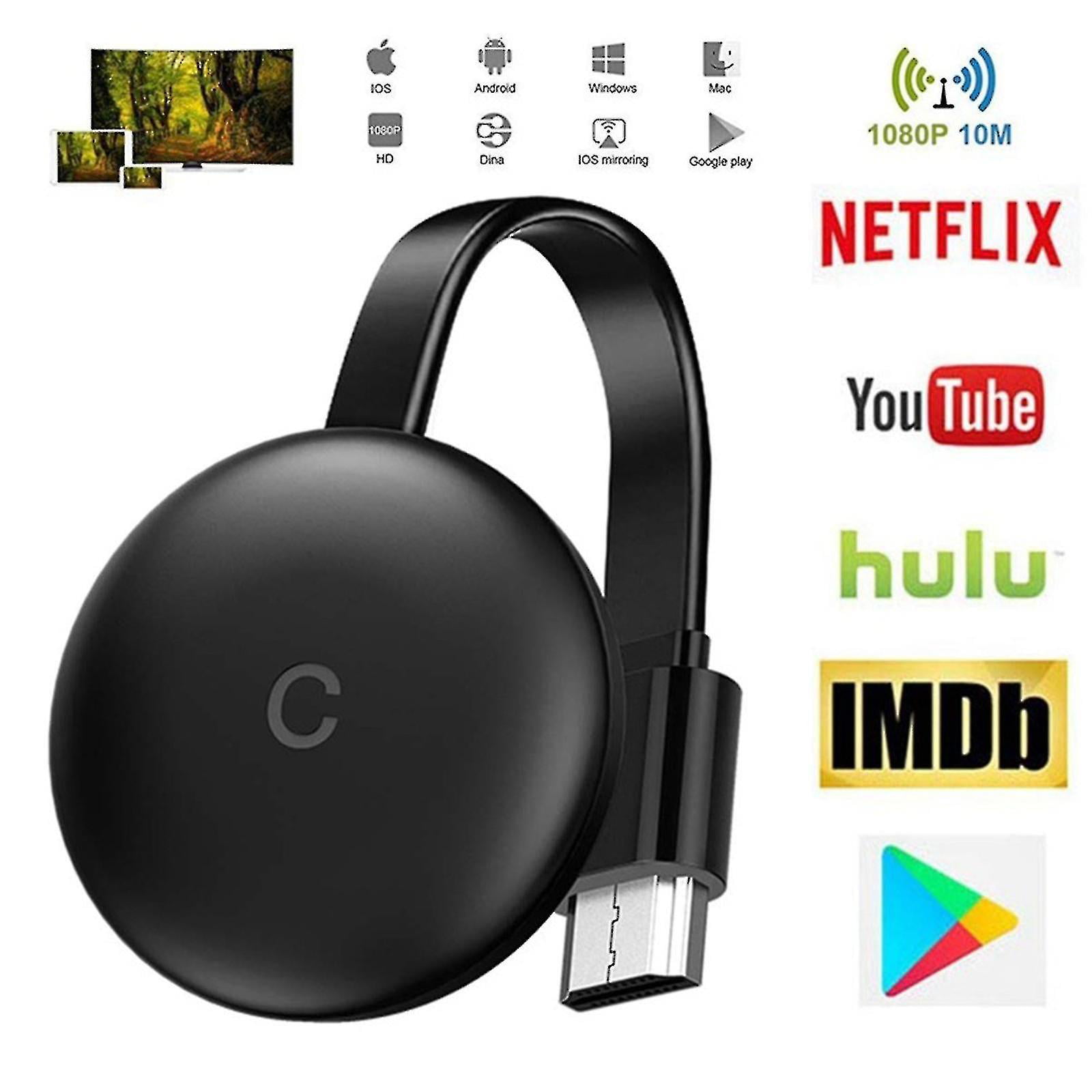 Google Chromecast Ultra Hd 1080p Hdr Streaming Tv Stick Hdmi Player Walmart.com