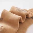 thumbnail image 5 of HCNTES Toddler Kids Boys Girls Crew Socks Children 1T 2T 3T 4T 5T 6T 7T Socks for Spring Summer(X01-Khaki,18-24 Months), 5 of 9