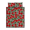 thumbnail image 5 of Juego de cama edredón con estampado de hojas de cerezo, 5 of 5