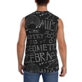 thumbnail image 4 of Easygdp Black Scientific Men's Breathable Tank Tops Sleeveless Sporty T Shirts for Basketball, Mountaineering, Bodybuilding -3X-Large, 4 of 8