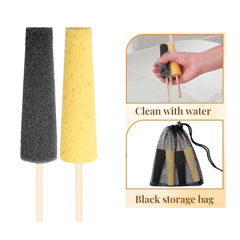 10Pcs Pottery Clay Smoothing Sponge Tool Stick Pottery Sponge Ceramic Shaping Tool For Ceramic Clay Shaping Trimming