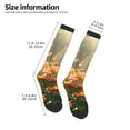 thumbnail image 4 of Fotbe Butterflies In Flower Field print Women's Men's Novelty Crew Socks Cotton Socks Knee High Socks for Walking,Running,Nurses,Pregnancy, 4 of 8