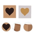 thumbnail image 3 of 60Pcs Square Kraft Paper Boxes Candy Gift Cake Packing Heart-shaped Boxes, 3 of 7