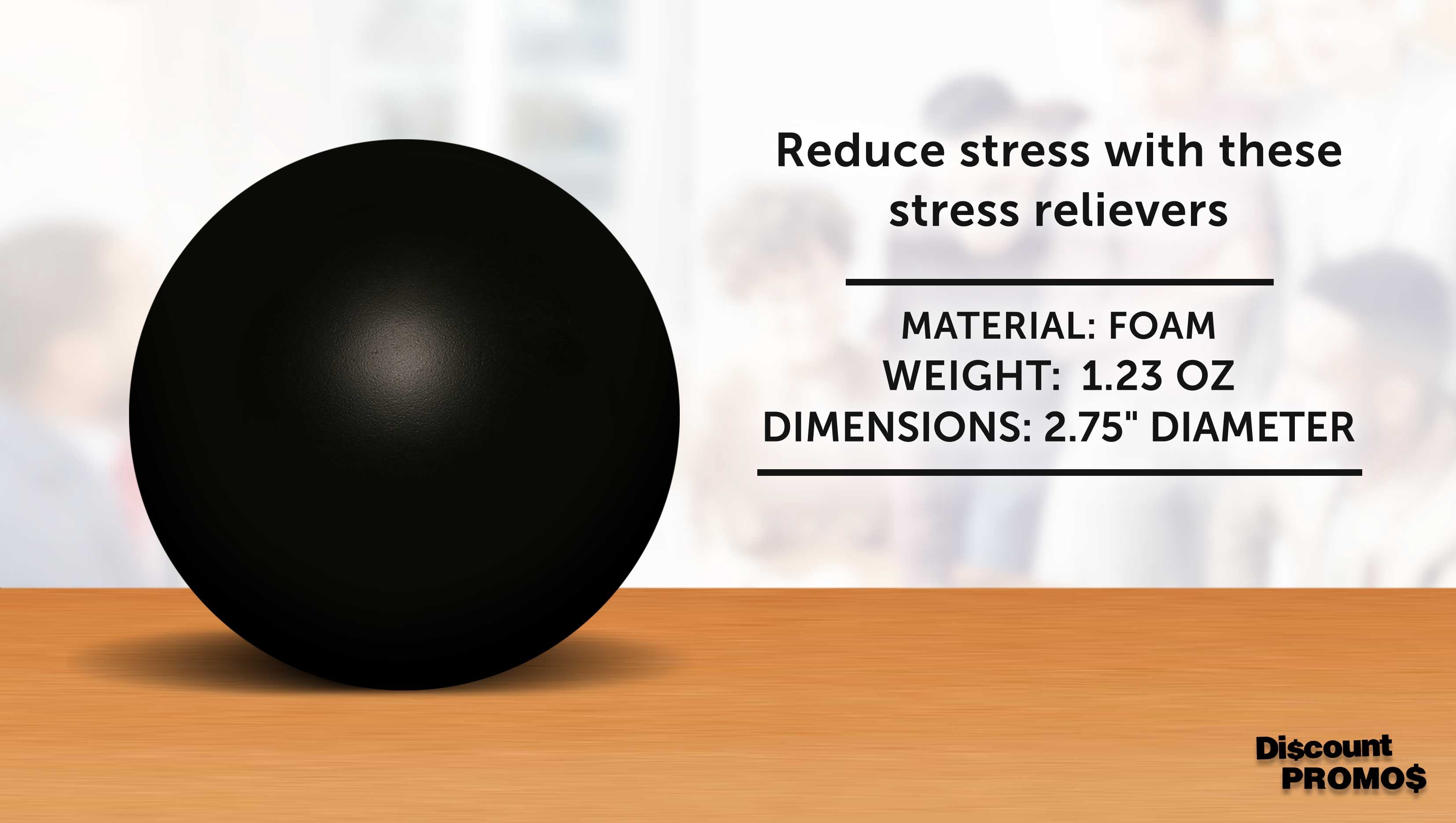 Stress Balls for Adults Set of 10, Bulk Pack - Anxiety Stress Relief, For Office or Home - Black