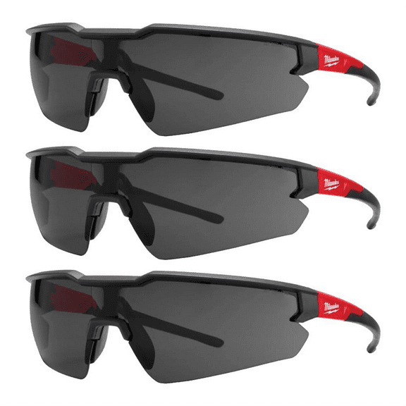 Milwaukee Tool 3PK Safety Glasses - Tinted Anti-Scratch Lenses