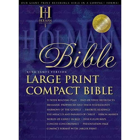 The Holman Compact Bible: King James Version, Burgundy Bonded Leather