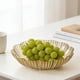 thumbnail image 1 of Platos De Plástico Bol de fruta de plástico dorado con diseño martillado,plato apilable para aperitivos,ideal para la mesa de centro y la decoración de la sala de estar (1 pieza). Rkxzt, 1 of 8