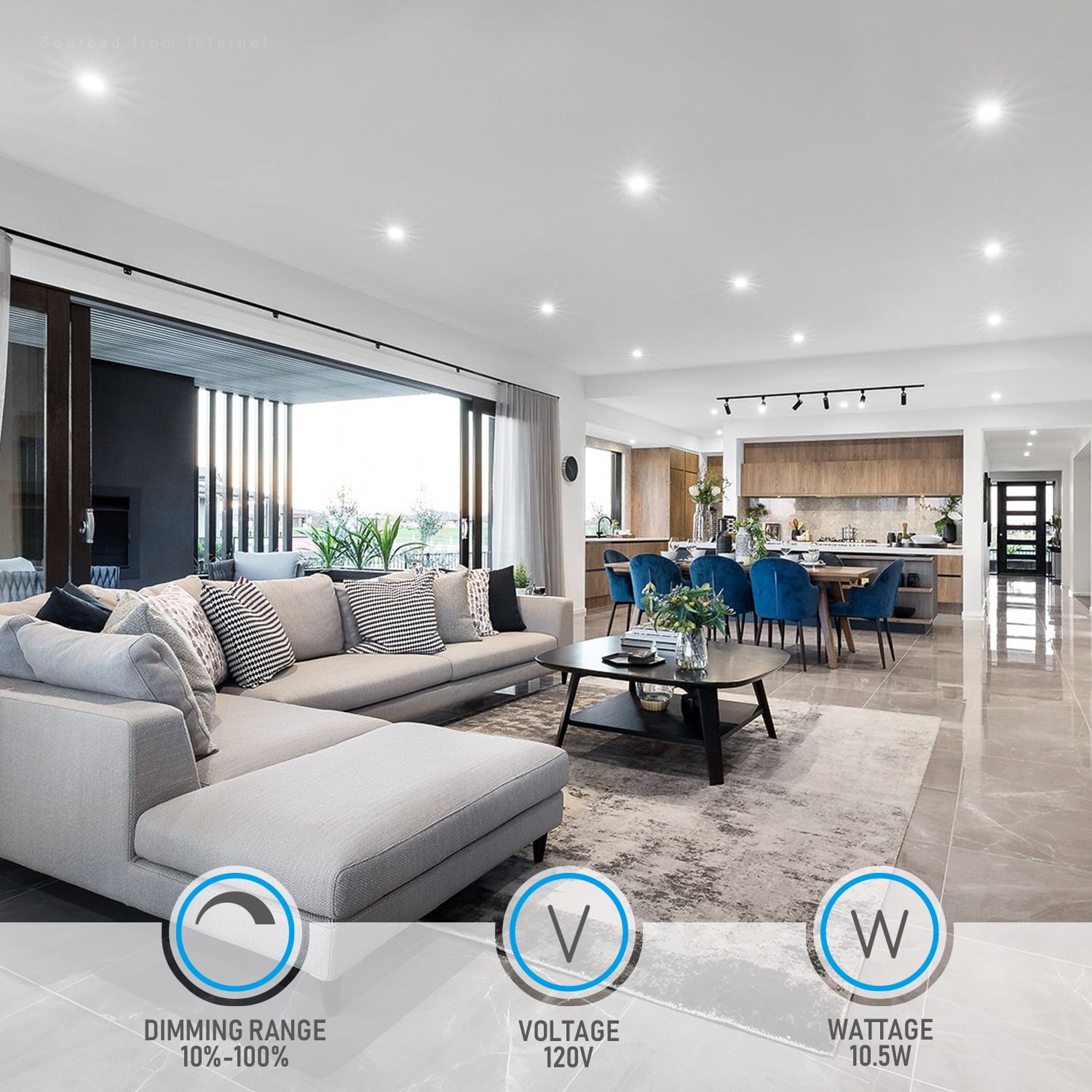 24 Pack 4 Inch LED Recessed Lighting with J-Box, 5CCT Dimmable Ultra-Thin Recessed Downlight, 2700K-5000K Color Temperature Selectable