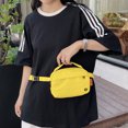thumbnail image 4 of Fanny Pack Riñonera para Mujeres Hombres Nylon Sólido Viajes Senderismo Al Aire Libre, 4 of 9