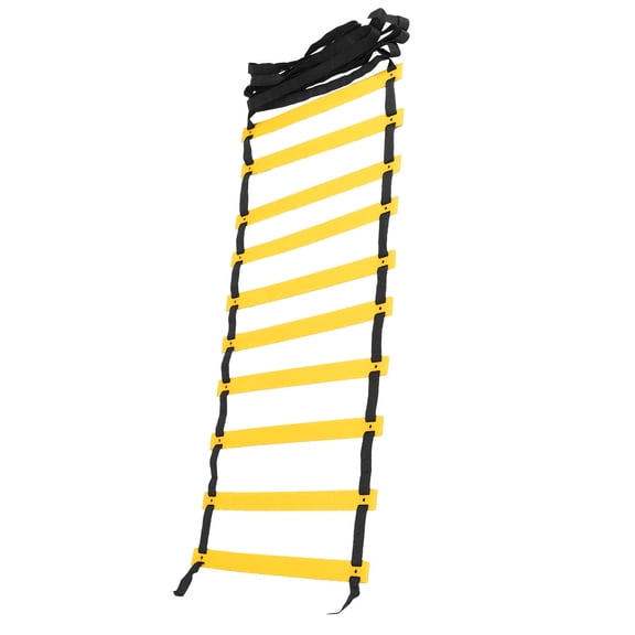 Ladder, Polypropylene Material Speed Ladder Stairs High-density  Belt  For Outdoor For Training Black Rope