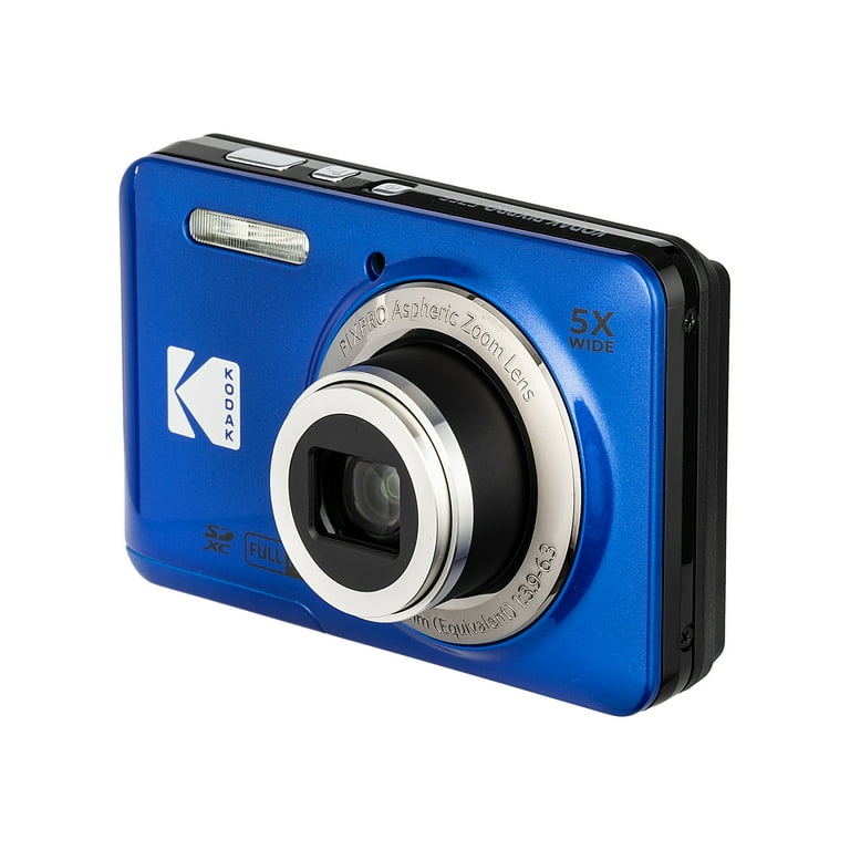 Kodak Pixpro FZ55 Digital Camera (Blue) Bundle Including: 128 GB
