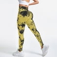 thumbnail image 2 of UngA Cellulite Leggings, High Waist 3D Anti Cellulite Leggings for Women Tummy ControlSlimming Yoga Pants Workout Yoga Leggings for Women Yellow,S, 2 of 8