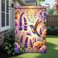 thumbnail image 5 of Hummingbird Garden Flag 12x18 Inch Double Sided Floral Yard Banner with Colorful Lavender Flowers and Butterflies for Outdoor Spring and Summer Decoration, 5 of 6