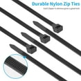 18 inch White Heavy Duty Zip Ties 100 PACK, 200 LBS Ultra Exclusive Strong Plastic Wire Ties