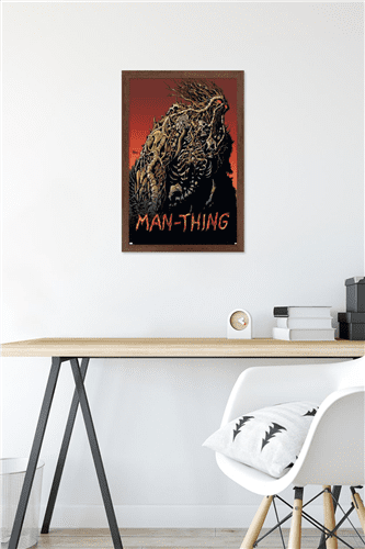 Marvel Comics: Man-Thing #2 Wall Poster, 14.725" x 22.375" Framed