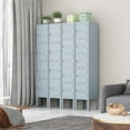 thumbnail image 4 of STANI 4-Tier Metal Locker Steel Employees Lockers for Office, Metal Storage Locker Cabinet with Louvers, 4 Door Locker for Employee Gym, Home, School, 4 of 6