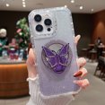 thumbnail image 1 of 3-in-1 Magnetic Glitter Mirror Phone Case with Stand for iPhone 11-16 Pro Max, 1 of 7