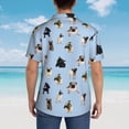 thumbnail image 5 of West Highland White Terrier Dog Mens Hawaiian Shirt Short Sleeve Casual Button Up Tropical Summer Beach Shirt, 5 of 9