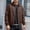 Brown, variant on IROINNID Men's Faux Leather Bomber Jacket Full Zip Turndown Collar Relaxed Fit Casual Vintage Streetwear Outerwear Lightweight Spring Fall Coat Top