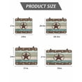 thumbnail image 4 of Stove Top Covers for Electric Stove, Teal Brown Texas Star Glass Stovetop Cover Protector, Farmhouse Country Wooden Induction Cooktop Protector Oven Mat for Kitchen Countertop 31"x24", 4 of 8