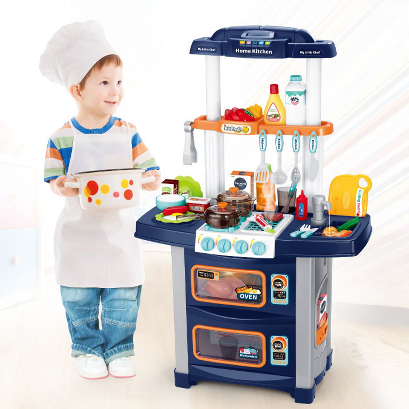 Child Kids Kitchen Toy Chef Cooking Pretend Play Set Toddler Toys Playset Gifts