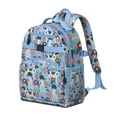 thumbnail image 2 of German Shorthaired Pointer Dog and Flower Backpack for School,Cute School Bag,Schoolbag with Adjustable Shoulder Straps & Padded Back,15.25"x11.5"x5.25", 2 of 6