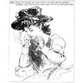 thumbnail image 2 of Evelyn Nesbit. Namerican Showgirl. A 1907 American Newspaper Drawing Of Nesbit While Testifying At The Trial, 2 of 2