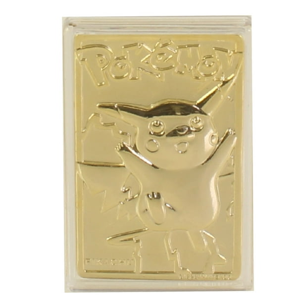 Pokemon Toys Burger King Gold Plated Trading Card Pikachu 025 Gold Card Only Walmart Com Walmart Com