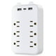 thumbnail image 1 of Enchufe Protector contra sobretensiones Irfora 9 en 1 6 Tomacorrientes 2 puertos USB 1 USB-C, 1 of 7
