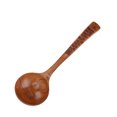 thumbnail image 4 of Long Handle Spoon, Multifunctional Wooden Spoon Glossy Edges With Hanging Hole For Food Stirring Type 2, 4 of 8