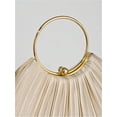thumbnail image 2 of JKCCZLL QWINEE Women's Shell Shaped Clutch Purse Ruched Mini Crossbody Bag Elegant Evening Handbag with Chain Strap,Solid Beige,1, 2 of 6