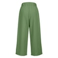 thumbnail image 5 of Aofany Womens Capri Pants Loose High Waisted Wide Leg Lounge Pants Casual Palazzo Pants Trousers with Pockets, 5 of 7