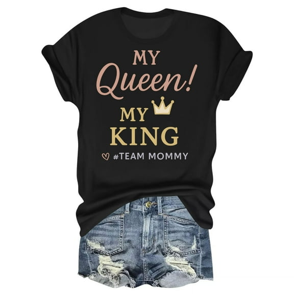 My Queen My King T-Shirt – Romantic Couple Theme – Unisex Love Gift