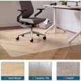 thumbnail image 3 of Futurwit Chair Mat for Hardwood Floor, 46” x 72” Large Office Chair Mats, Transparent Floor Protector Mat, Easy Glide Desk Floor Mat for Home Office, Easy to Clean (Rectangle), 3 of 7
