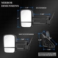 thumbnail image 4 of AKKON - For 99-07 Chevy Silverado Pickup Truck Extendable Towing Manual Mirrors Driver+Passenger Side Pair Replacement, 4 of 6