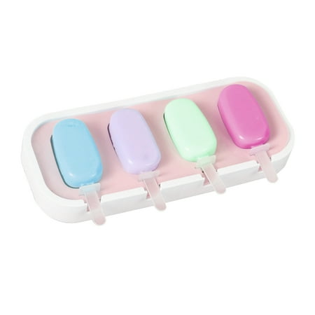 

Hengtai Ice Lolly Moulds 4 Shapes Silicone Popsicle Molds Ice Mould With Sticks Reusable Ice Lolly Moulds For Kids Pink