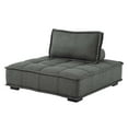 thumbnail image 1 of Tufted Accent Chair, Fabric, Grey Gray, Modern Contemporary Urban Design, Living Lounge Room Hotel Lobby Hospitality, 1 of 9