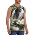 thumbnail image 2 of Pofeuu Daisy Guinea Pig Print Men's Muscle T-Shirt, Sleeveless, Muscle Tank, Classic Muscle Tee Top For Men Casual Sleeveless Muscle T-Shirt Trendy Clothes-3X-Large, 2 of 7