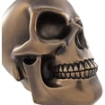 thumbnail image 4 of PTC 5.38 Inch Polished Bronze Finish Skeleton Skull Statue Figurine, 4 of 4